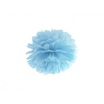 Pom Pom Støvet Blå 25 cm – Skab magi til festen med elegant pynt