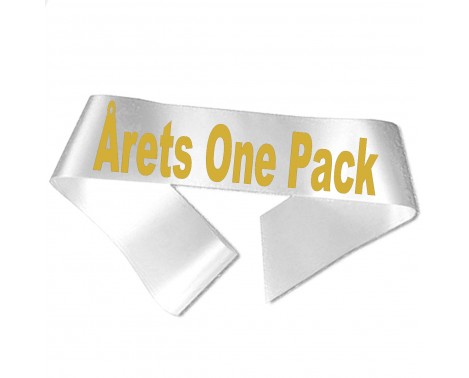 Årets One Pack guld metallic tryk - Ordensbånd