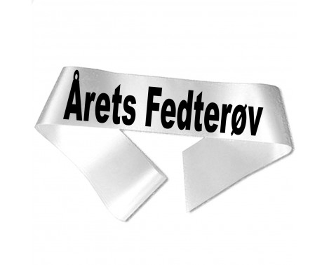 Årets Fedterøv - Sort tryk - Ordensbånd Årets Fedterøv - Sort tryk - Ordensbånd