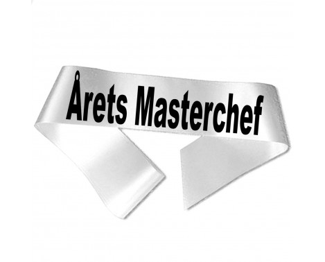 Årets Masterchef - Sort tryk - Ordensbånd Årets Masterchef - Sort tryk - Ordensbånd