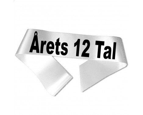 Årets 12 Tal - Sort tryk - Ordensbånd