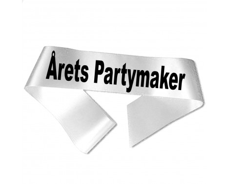 Årets Partymaker sort tryk - Ordensbånd