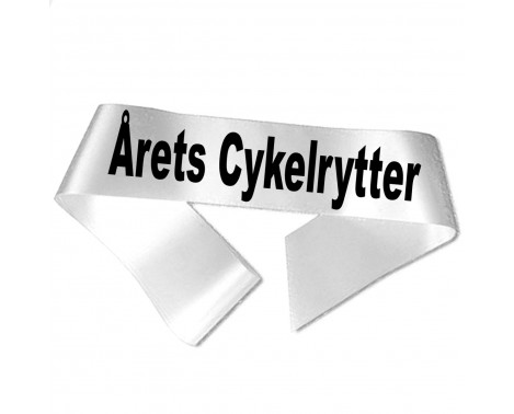 Årets Cykelrytter - Sort tryk - Ordensbånd Årets Cykelrytter - Sort tryk - Ordensbånd