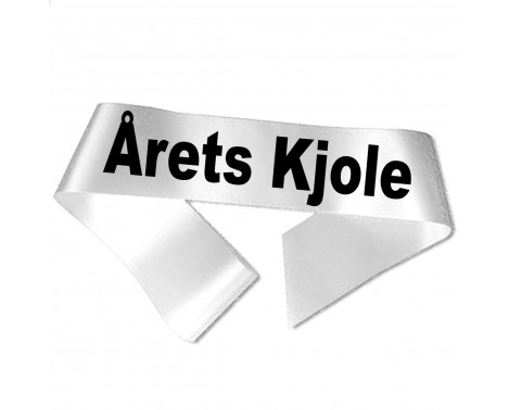 Årets Kjole - Sort tryk - Ordensbånd Årets Kjole - Sort tryk - Ordensbånd