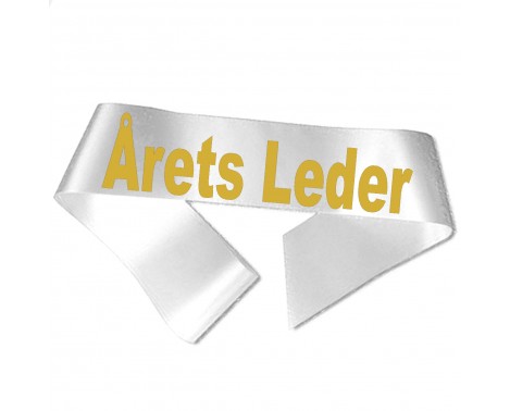 Årets Leder - Metallic guld tryk - Ordensbånd Årets Leder - Metallic guld tryk - Ordensbånd