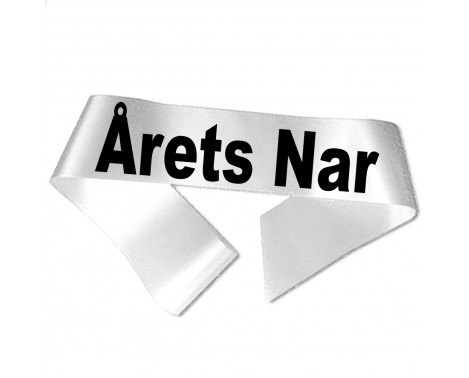 Årets Nar - Sort tryk - Ordensbånd Årets Nar - Sort tryk - Ordensbånd
