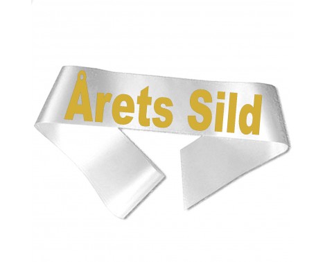 Årets Sild guld metallic tryk - Ordensbånd