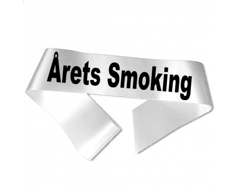 Årets Smoking sort tryk - Ordensbånd