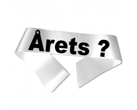Årets ? - Sort tryk - Ordensbånd Årets ? - Sort tryk - Ordensbånd