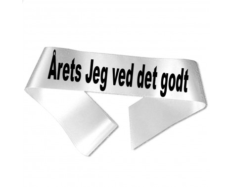 Årets Jeg ved det godt sort tryk - Ordensbånd