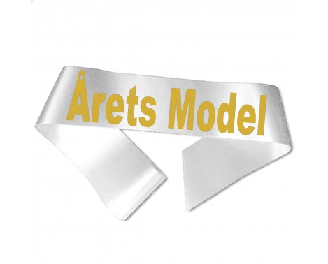 Årets Model - Metallic guld tryk - Ordensbånd Årets Model - Metallic guld tryk - Ordensbånd