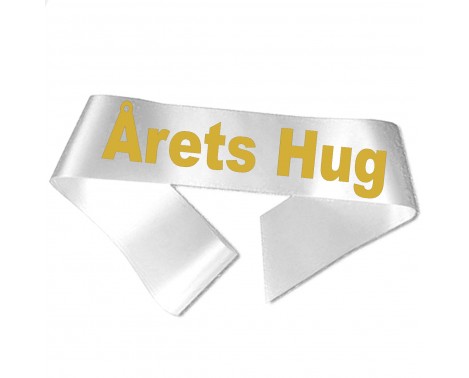 Årets Hug - Metallic guld tryk - Ordensbånd