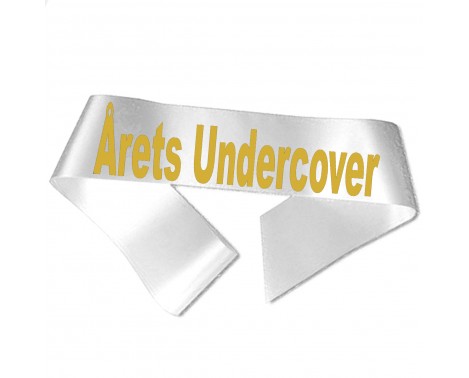 Årets Undercover - Metallic guld tryk - Ordensbånd Årets Undercover - Metallic guld tryk - Ordensbånd
