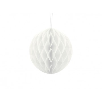 Hvid honeycomb 20 cm - papir bikube