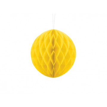 Gul honeycomb 20 cm - papir bikube