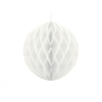 Hvid honeycomb 30 cm - papir bikube