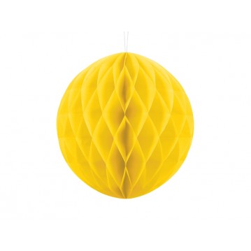 Gul honeycomb 30 cm - papir bikube