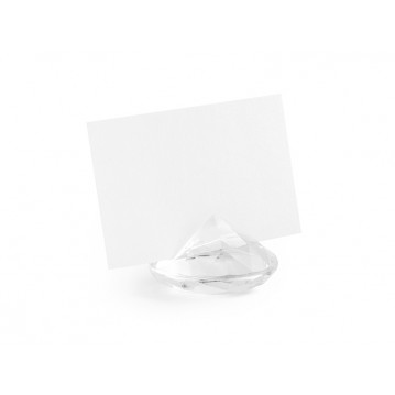 10 stk Klar diamanter til bordkort 10 stk Klar diamanter til bordkort