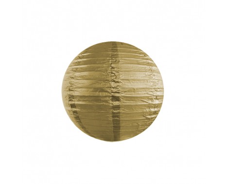 Rispapirlampe Guld 25 cm