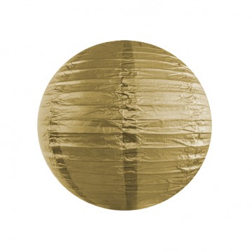 Rispapirlampe Guld 35 cm – Skab hygge til fest og hverdag