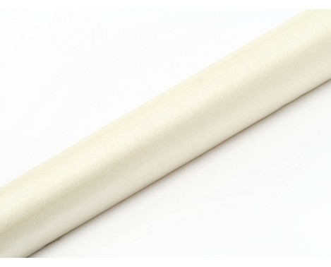 Organza Lys Beige 0,36 x 9 meter - glat silkelook