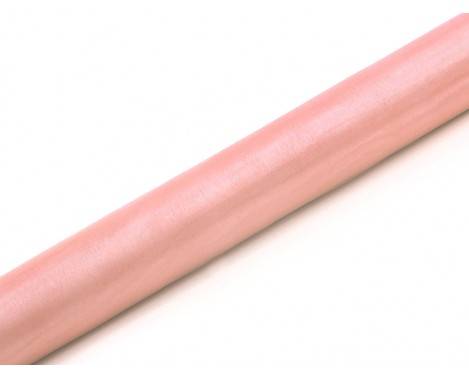 Organza Lys Rosa 0,36 x 9 meter - glat silkelook