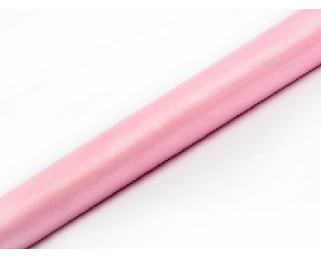 Organza Lys Pink 0,36 x 9 meter - glat silkelook