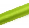 Organza Limegrøn 0,16 x 9 meter - glat silkelook