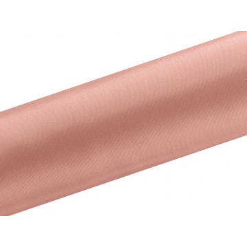 Satin coral - 16 cm x 9 meter - Elegant til enhver festlig lejlighed