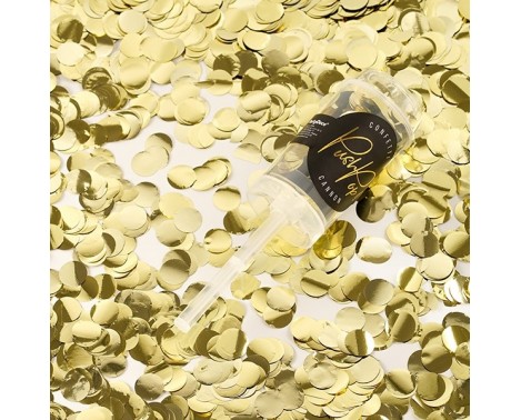 Push up confetti - Guld