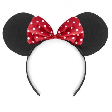 Hårbøjle med Minnie Mouse ører og sløjfe