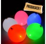 Balloner med lys. 5 stk. Mix farver. - str.10"