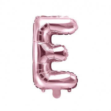 1 stk. Folieballon Bogstav E rose guld 35 cm – Perfekt til festlig dekoration
