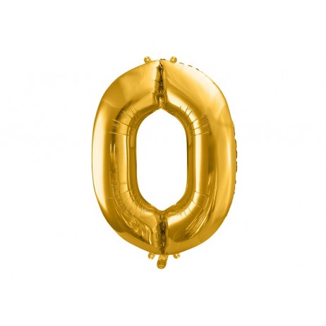 Guld 0 tal ballon -  ca 86 cm