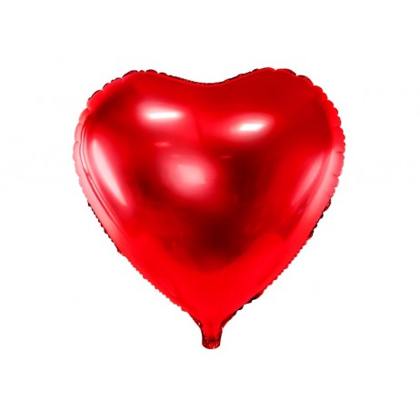 Rødt hjerte 24" folieballon