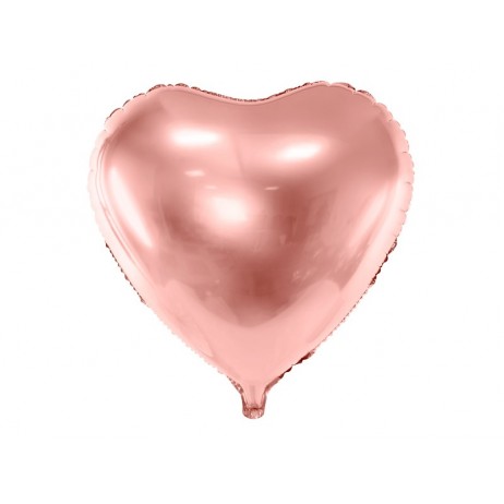 Rose guld hjerte 24" folieballoner