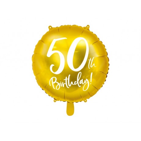 50 års fødselsdag folieballoner 18"
