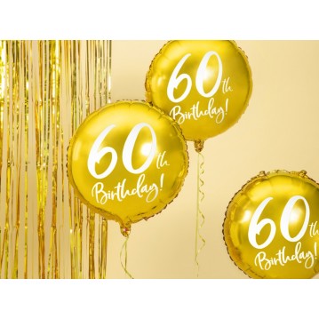 60 års fødselsdag folieballoner 18" 60 års fødselsdag folieballoner 18"