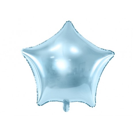 Lyseblå Stjerne 18" folieballon
