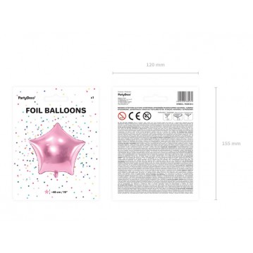 Pink Stjerne 18" folieballon Pink Stjerne 18" folieballon