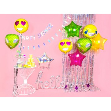 Neon gul stjerne 18" folieballon Neon gul stjerne 18" folieballon