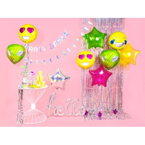 Neon gul stjerne 18" folieballon Neon gul stjerne 18" folieballon