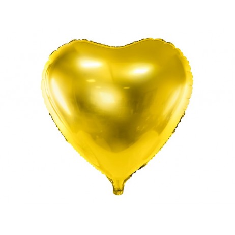 Guld hjerte 18" folieballoner