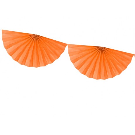 3m Guirlande 40 cm rosetter i orange 3m Guirlande 40 cm rosetter i orange