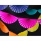 3m Guirlande 40 cm rosetter i orange