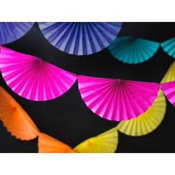 3m Guirlande 40 cm rosetter i orange 3m Guirlande 40 cm rosetter i orange