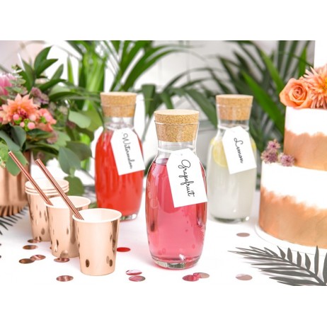 6 stk Papbæger rose guld 22cl 6 stk Papbæger rose guld 22cl
