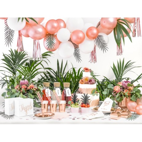 6 stk Papbæger rose guld 22cl 6 stk Papbæger rose guld 22cl