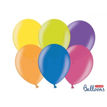 10 stk Metallic mix farvet balloner - str 12" 10 stk Metallic mix farvet balloner - str 12"