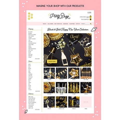 12 stk Kagelys - 12,5 cm guld 12 stk Kagelys - 12,5 cm guld